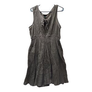 Eddie Bauer Women's Brown One Piece Cotton Dress‎ Swimsuit Cover Up Beach XL